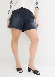 Short en jean, taille haute, extensible, John Baner JEANSWEAR