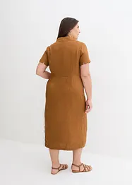 Robe 100 % lin twistée à la taille, bonprix PREMIUM