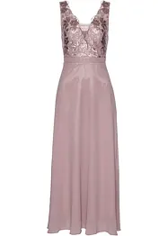 Robe longue brodée de sequins, bonprix