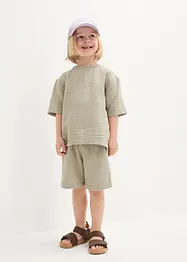 Chemise et short garçon (ens. 2 pces.) en gaze de coton, bpc bonprix collection