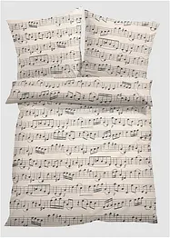 Parure de lit avec notes de musique, bonprix