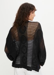 Gilet en maille, aspect crochet, BODYFLIRT