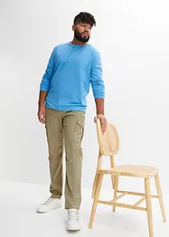 Pantalon slim extensible, jambes droites, avec poches cargo, bonprix