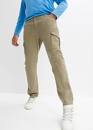 Pantalon slim extensible, jambes droites, avec poches cargo, bonprix