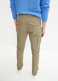 Pantalon slim extensible, jambes droites, avec poches cargo, bonprix