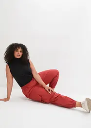 Pantalon cargo avec lin, bonprix