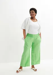 Pantalon large et léger en lin mélangé, bonprix