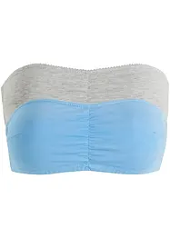 Lot de 2 soutiens-gorge bandeau jusqu'au bonnet B, bonprix