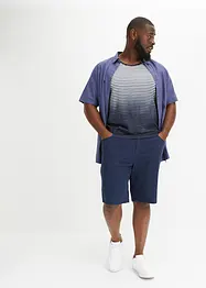 Chemise manches courtes en lin mélangé, bonprix