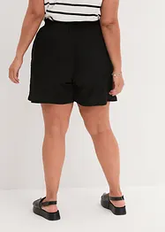 Short à taille haute entièrement élastiquée en jersey texturé, bonprix