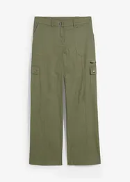 Jean cargo en coton, taille mi-haute, bonprix