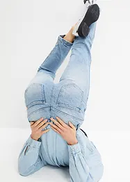Jean droit taille haute, peu stretch, bonprix