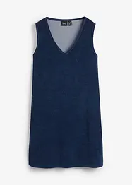 Robe trapèze en tissu éponge, bonprix