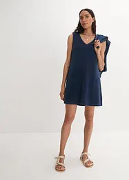 Robe trapèze en tissu éponge, bonprix