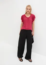T-shirt à manches volantées, bonprix