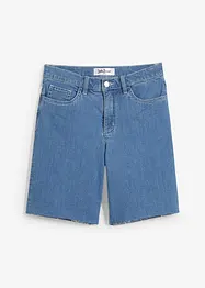 Bermuda en jean Straight, taille moyenne, John Baner JEANSWEAR