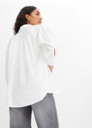 Chemisier oversize en coton à manches 3/4, bonprix