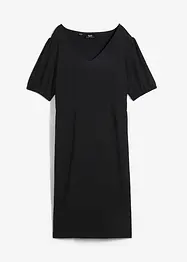 Robe en jersey longueur genou en matière texturée, bonprix