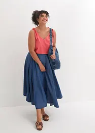 Top en coton avec détails nœuds, bonprix
