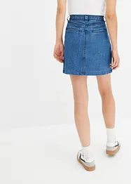 Mini-jupe en jean, plissée, bonprix