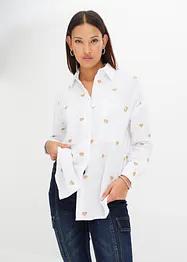 Blouse en mousselin à broderie, bonprix