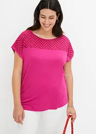 T-shirt à broderie anglaise, bonprix