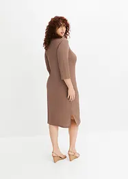 Robe midi en crêpe léger, bonprix