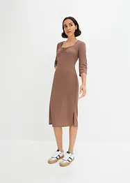 Robe midi en crêpe léger, bonprix