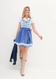 Dirndl avec tablier, longueur au-dessus du genou (ens. 2 pces.), bonprix