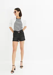 Short en jean avec ceinture (ens. 2 pces.), bonprix