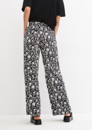 Pantalon palazzo à ceinture élastiquée, long, bpc bonprix collection