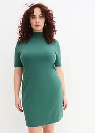 Robe en jersey à col montant, manches 1/2, bonprix