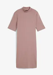 Robe en jersey à col montant, manches 1/2, bonprix