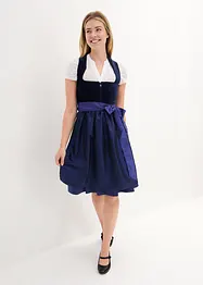 Dirndl avec velours en longueur midi (ens. 2 pces), bonprix