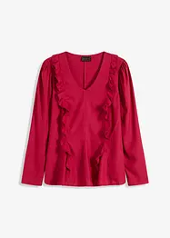 Blouse à volants en viscose fluide, bonprix