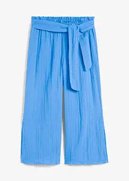 Pantalon de plage en gaze de coton, longueur 3/4, bonprix