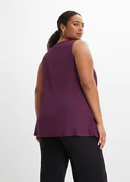 Top en viscose à encolure zippée, bonprix