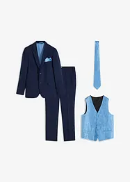 Costume de marié Slim (ens. 5 pces) avec gilet et cravate, bonprix