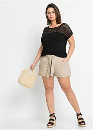 T-shirt avec dentelle, bonprix
