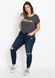 T-shirt long en viscose mélangée, bonprix