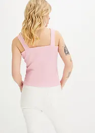 Lot de 2 tops en coton côtelé, bonprix