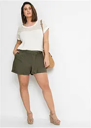 T-shirt avec dentelle, bonprix