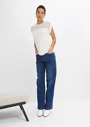 T-shirt avec dentelle, bonprix