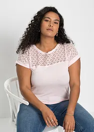 T-shirt avec dentelle, bonprix