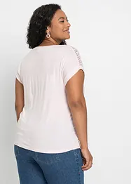T-shirt avec dentelle, bonprix