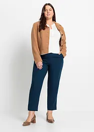 T-shirt col tunisien en viscose et dentelle, bonprix