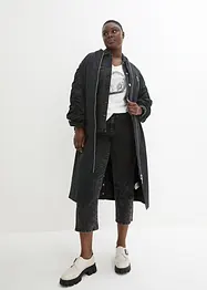 Manteau léger avec col en bord-côtes, bonprix
