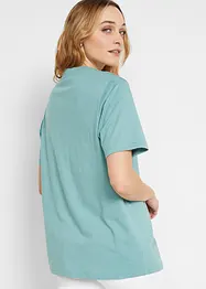 Lot de 5 T-shirts longs et amples à col V, bonprix