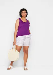 Lot de 5 débardeurs longs 100% coton, bonprix