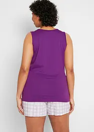 Lot de 5 débardeurs longs 100% coton, bonprix